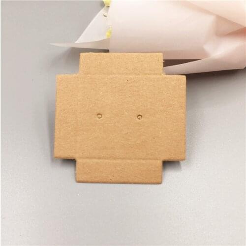 7Color Inner Card for 4x4x2.5cm Box Kraft Jewelry Cards Blank Necklace&Earring Cards Classic Jewelry Displays Cards