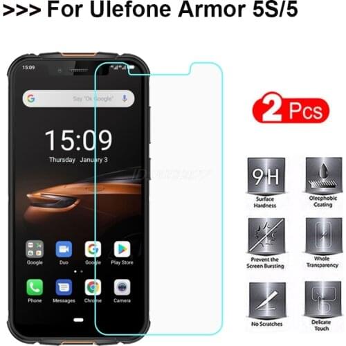 1-2PCS Tempered Glass Ulefone Armor 5S Screen Protector 9H Protective Cover Mobile Phone Film for Ulefone Armor 5 Armor5S 5.85"