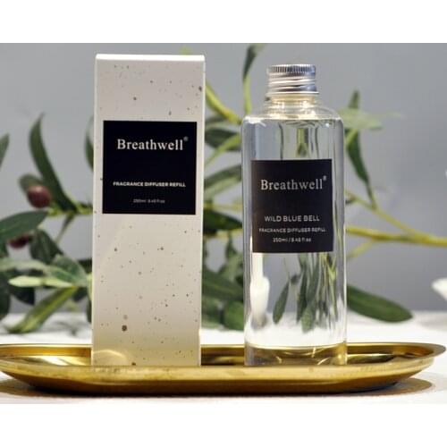 1pcs Breathwell 250ml Reed Diffuser Refill Bottles Bamboo Shangri-la Bluebell Freesia Encounter Lemongrass, etc