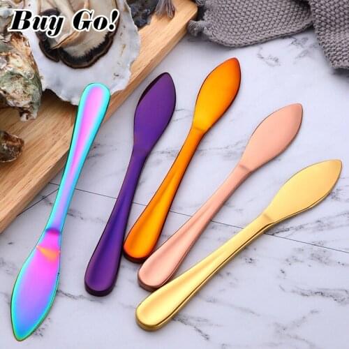 1PC Stainless Steel 17cm Length Practical Seafood Open Shell Tool Durable Gold Oyster Knife Multifunction Utility Kitchen Tools