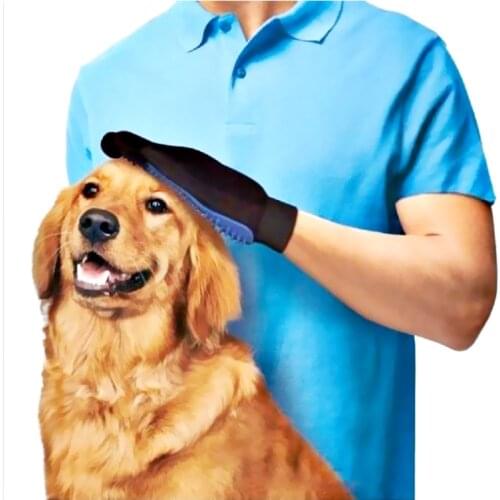 1PC Pet Gloves For Cat Dog Wool Glove Brush Comb Hair Removal Pet Hair Deshedding Brush Comb Glove Pet Cleaning Massage Glove