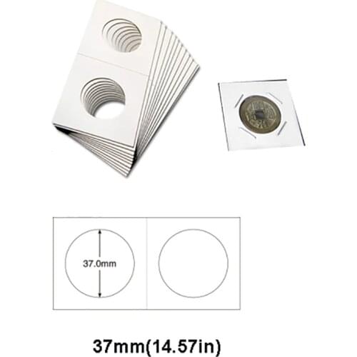 LOT x 1 PACK Square Cardboard Coin Holders Coin Supplies Coin Album Collection Lighthouse Stamp Coin Holders Cover Case Storage