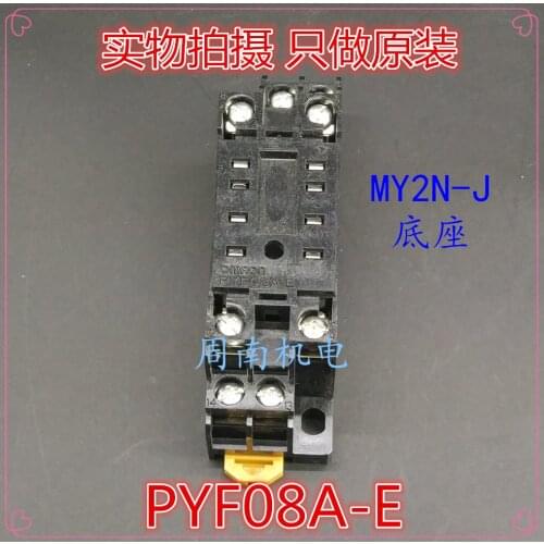 2Pcs/Lot Relay Socket Pyf08A-E Fit My2N-J New And Original