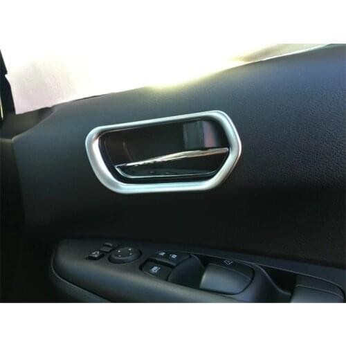 For NISSAN SERENA C27 2017 2018 2019 2020 Inner Front Door Handle Cover Catch Bowl Trims Frame Car-Styling Accessories 2pcs