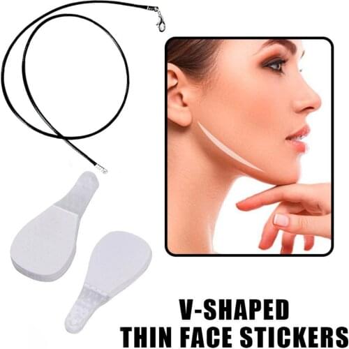 5 pair Instant Invisible Face Stickers Rubber V-shaped Face-Lifting Invisible Face Patch Face Lift Tape for Women