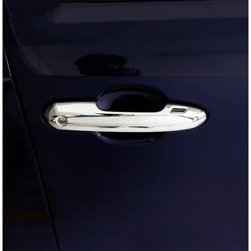 ABS Chrome Door Handle Cover Trim Sticker Protector Fit For Toyota RAV4 RAV 4 2019 2020 Accessories car styling