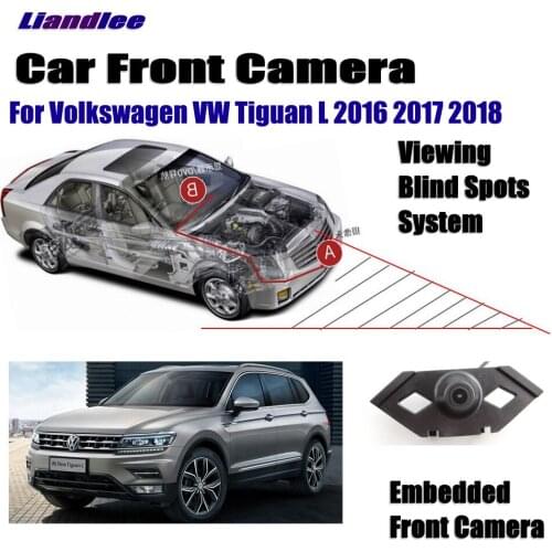 Car Front View Camera For Volkswagen VW Tiguan L 2016 2017 2018 Car Front Camera Full HD CCD Cigarette Lighter Accessories