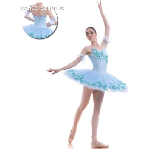 Pale Blue Professional Dance Tutu for Adult Ballet Dancing Stage Performance Costume Classical Ballet Tutus BLL025A