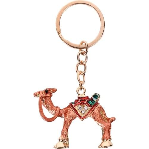 Animals Egypt Camel Car Keyring Jewelry Bag charm Keychains Best Gifts Key Holder Woman Men Key Ring Jewelry