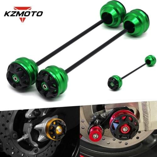 For KAWASAKI Z650 Z700/S Z800 Z900 Z900RS Z1000 Motorcycle CNC Accessories Front Axle Fork Wheel Protector Wheel Protector Pad