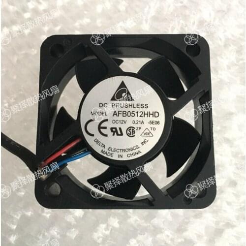 In the DELTA AFB0512VHD 5020 DC12V/HD/HHD 0.24 5 cm A double ball bearing fan