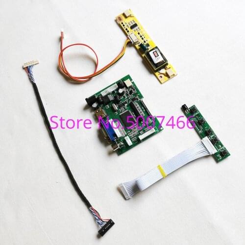 Fit CLAA150XP01 CLAA150XP01F CLAA150XP01PE 2CCFL inverter 1024*768 20-Pin LVDS 2AV+VGA 15" screen controller drive card kit
