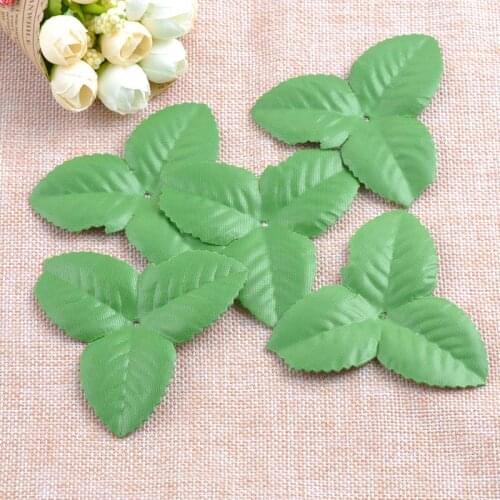 Artificial Leaves Flower Branch and Stem Diy Silk Flower Wedding Decoration DIY 200pcs 80mm CP0678