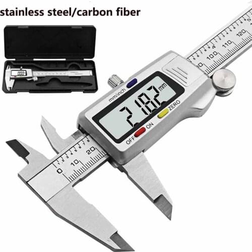 6-Inch 150MM Digital Calipers Stainless Steel Electronic Digital Vernier Caliper Metal Micrometer Measuring Tool Caliper