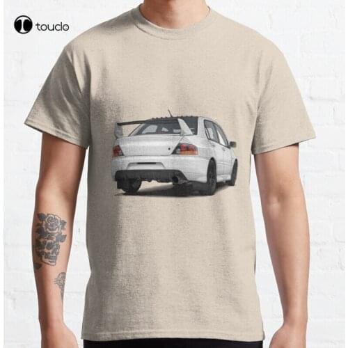 Copy Of Evo 9 (White) Evo9 Evo 9 Jdm Tuner Rally Import Classic T-Shirt Cotton Tee Shirt