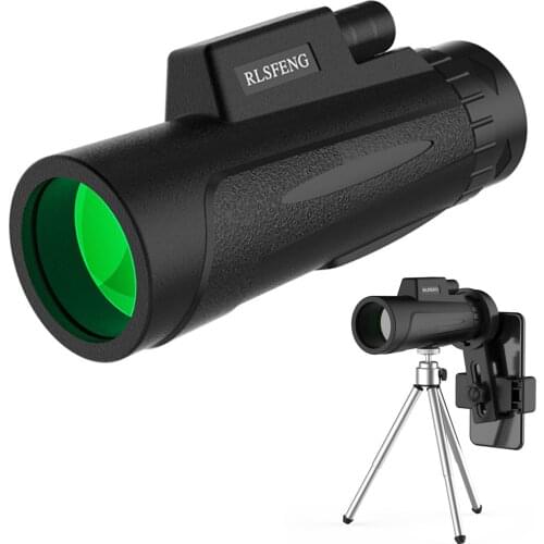 12x50 Monocular Telescope Powerful Night Vision Scope Waterproof HD Hunting Optics Spyglass Long Range 1000m Cell Phone Holder