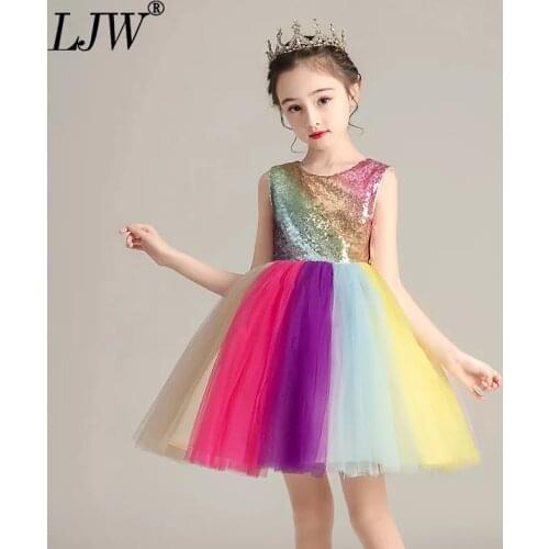 2021 new girl dress summer dress skirt color red dress girl small child skirt