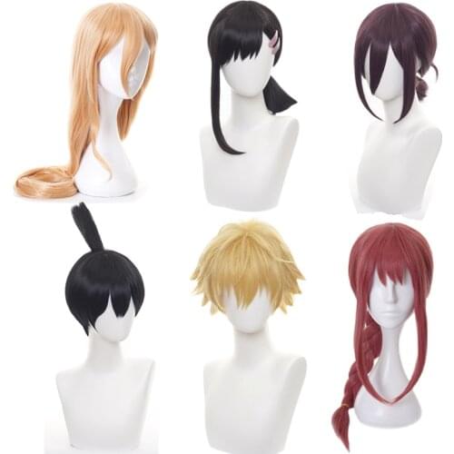 Chainsaw Man Wig For Men Women Hair Makima Denji Quanxi Power Hayakawa Aki Higashiyama Kobeni Synthetic Hair Cosplay Wigs