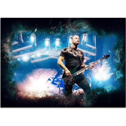 Canvas Poster Chris Wolstenholme Bassist Wall Art Painting Posters and Prints Nordic Wall Pictures for Home Decor No Framed