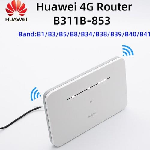 Unlock Huawei 4G LTE Router CPE B311B-853 With NFC English language 150Mbps CAT4 with Sim Card Wireless Wifi Router