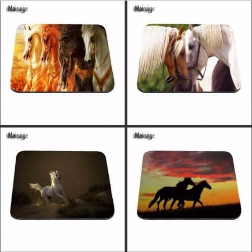 Luxury Beautiful Cool Horse Gaming Mouse Pad Size 180X220X2MM 250X290X2MM And 25*20cm Lasting Computers and Laptops Mouse Pad