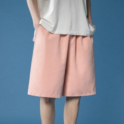 Ins Fashion Shorts Men Summer Loose Casual Shorts Man Shorts Bermuda Beach Shorts Breathable Beach Boardshorts Jogger Shorts