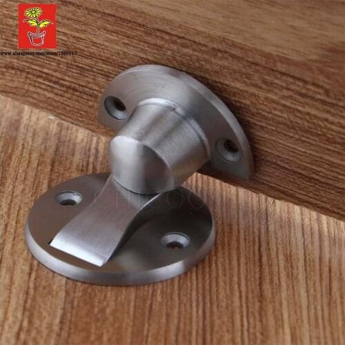 Wholesale 10peices modern Stainless Steel 304 Magnetic Door Stopper conceal magnetic door Stop Floor Magnetic Catch