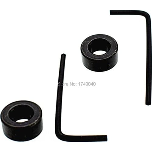 Drill Bit Depth Stop Collars Ring Diameter 8mm 10mm Positioner Locator Carbon Steel Woodworking Tools with Portable Hex Wrench