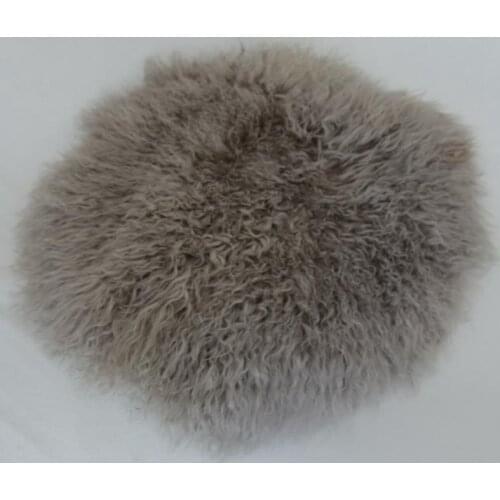 Light grey Newborn baby wool curly blanket Baby rug flokati layer Newborn wool blanket basket stuffer