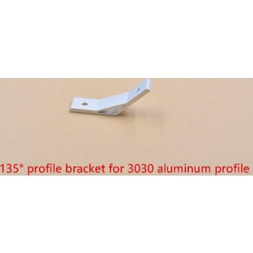 Adapting piece 135 degree inscribed corner bracket angle connection for 3030 aluminum profile 1pcs