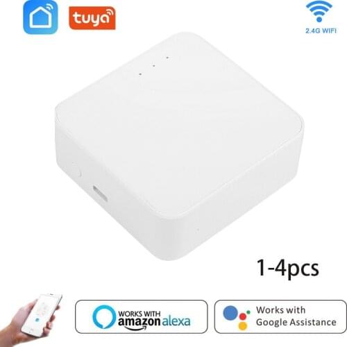 Tuya ZigBee Smart Gateway Hub Smart Home Bridge Smart Life APP Wireless Remote Controller Works With Alexa Google Home