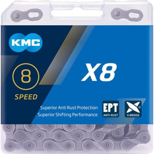 KMC X8 X9 X10 X10 X11 EPT Bike Chain 9S 10S 11S for MTB/Road Bike fo Shimano/SRAM 8 9 10 11 speed 116L /chain bike
