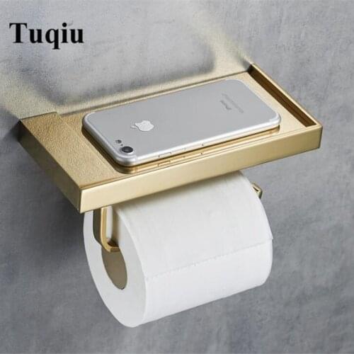 Top high quality total brass wall mounted Bathroom Lavatory Toilet Paper Holder Tissue Holder ,phone holder bathroom accessories