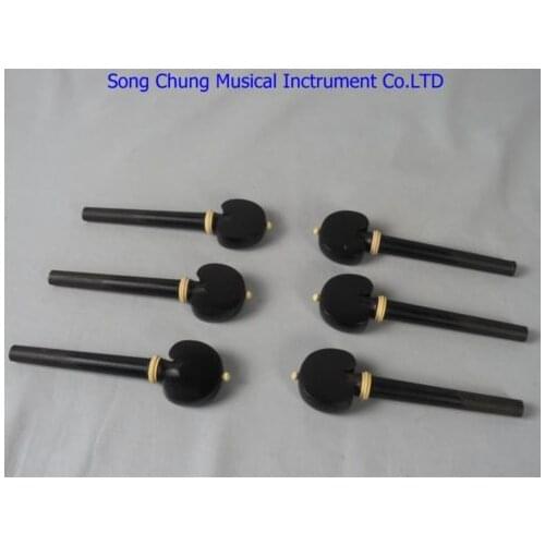 High grade 5sets (20pcs) cello pegs natural Ebony wood,musical instrument part