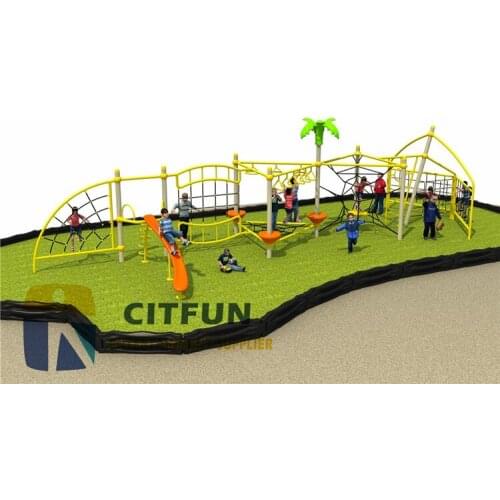 Exciting outdoor play structure ,childs exercises equipment OP14-136F