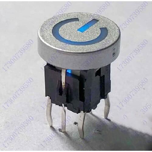 10 sets Touch switch with light 6 feet 6*6 key switch 10.0 keycap plug-in self-reset normally open vertical import