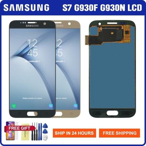 100% Tested Lcd Display For Samsung Galaxy S7 G930 G930F G9300 LCD Display Touch Screen Digitizer Part For Samsung Galaxy S7