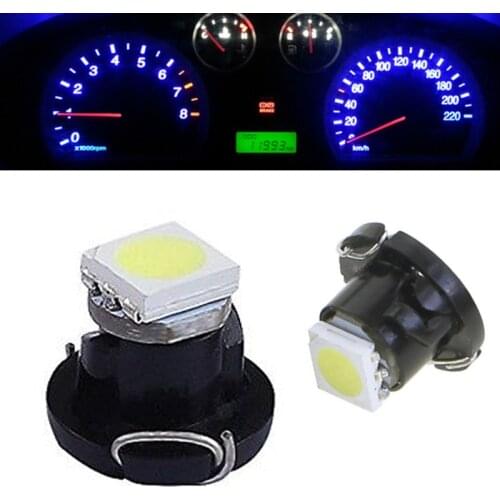 100pcs T3 T4.2 T4.7 Car LED Instrument Light Bulbs Auto Dashboard Indicator Lamp 1SMD White Red Blue Green Pink Yellow DC12V