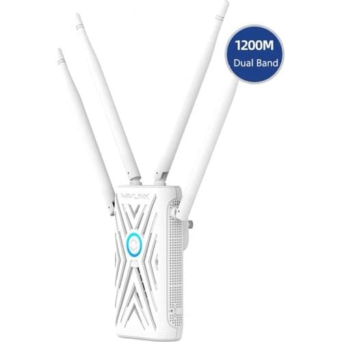 1200Mbps WiFi Repater Extender Access Point 2.4G&5G Dual Band WiFi Signal Booster Long Range Signal Repeater 4×5 Dbi Antennas