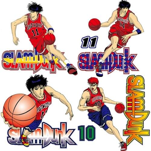 Three Ratels CA60 Slum Dunk Hanamichi Sakuragi Kaede Rukawa Anime sticker for boys car hood decals