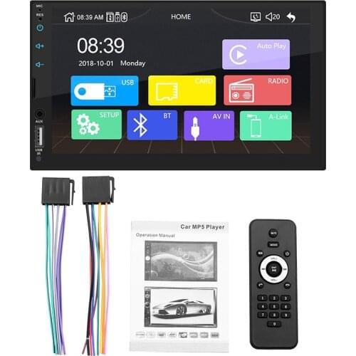 7inch 2DIN HD Car Radio Touch Screen FM Multimedia Video Player Bluetooth GPS Navigation Car MP5 Player For Android/IOS Car Play