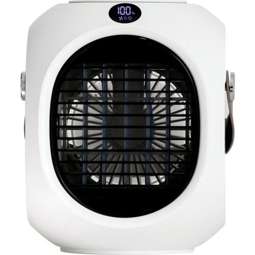 Automatic Shaking Head Portable Portable Desktop Air Conditioner Small Fan 120 Degree Wide-angle Shaking Head