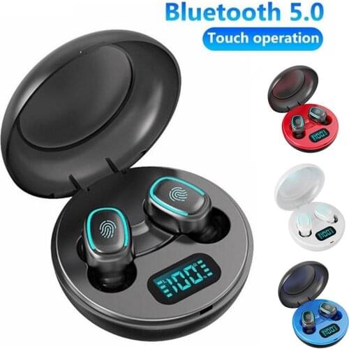 A10 Bluetooth Headset Binaural TWS 5.0 Digital HiFi In-Ear Earphones Wireless Sports Earphone with Digital Charging Box