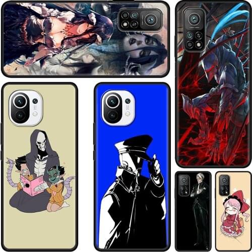 Anime OVERLORD Cell Phone Case for Xiaomi Mi Poco X3 NFC M3 F1 10T 9T Pro Note 10 A2 8 11 Lite 5G TPU Black Cover Coque