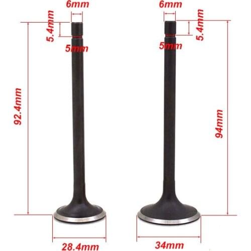 For YAMAHA XT225 TW200 225 YP250 MAJESTY YP1 AG200 200 Motorcycle Engine Valve Intake Exhaust Stem Valve Enine Spare Parts