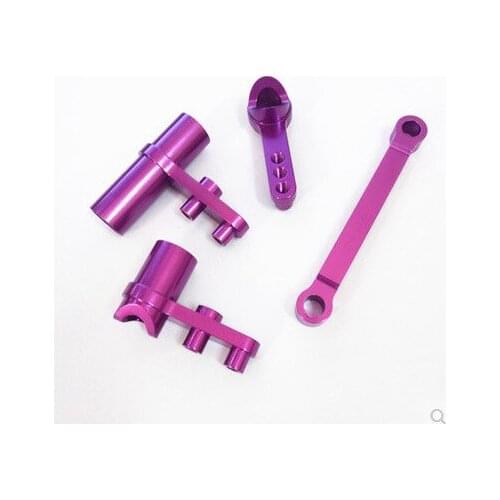 HSP 1/10 Aluminum alloy Steering combination Upgrade kit 102040 122040 (02075) 102057 122057 (02025.08425) For 94123 94111 94118