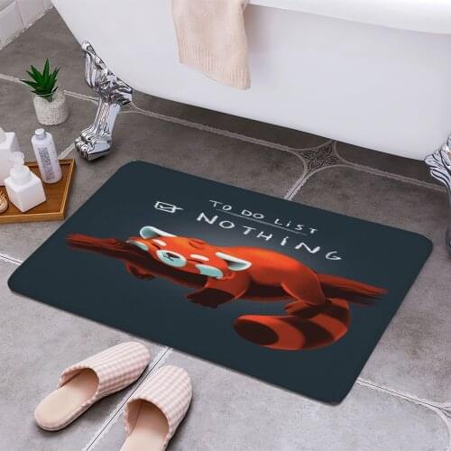 To Do List Nothing panda 3D Print Doormats Rectangle Non-Slip DoorMat Bedroom Kitchen Entrance Print Door rugs Dropshipping