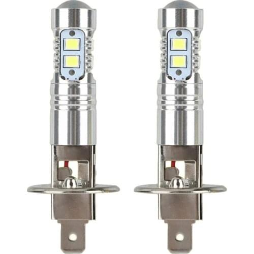 2pcs H1 Headlamp Super White 6000K 100W High Power LED Fog Light Driving Bulb