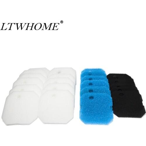 LTWHOME Replacement Carbon Filter, Coarse Filter and Fine Filter Pads Set Suitable for Eheim Professional Pro 2 2226/2328/2026