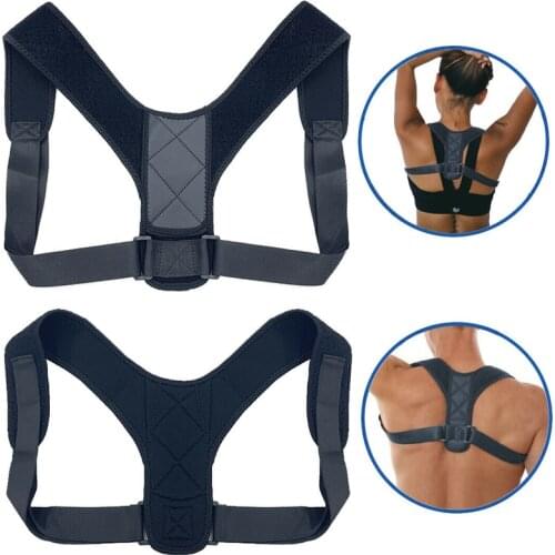Posture Corrector Back Body Brace Lumbar Shoulder Adjustable Support Belt Posture Correction Support Humpback Back Pain Relief